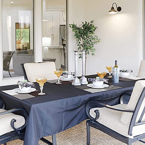 Image of Anugrah Dining Mats Table Mats PVC Placemats Heat-Resistant Placemat for Dining Tea Table Woven Vinyl Stain Resistant Table Mats Easy to Clean - 45x30 cm (Brown Checks, 4)