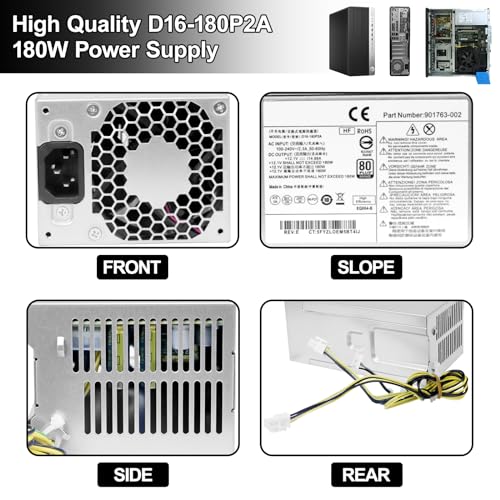 Fuente de alimentación LXun 180W modelo D16-180P2A compatible HP miniatura 4
