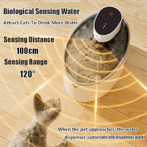 Fuente de agua inalámbrica para gatos 2.5L miniatura 3