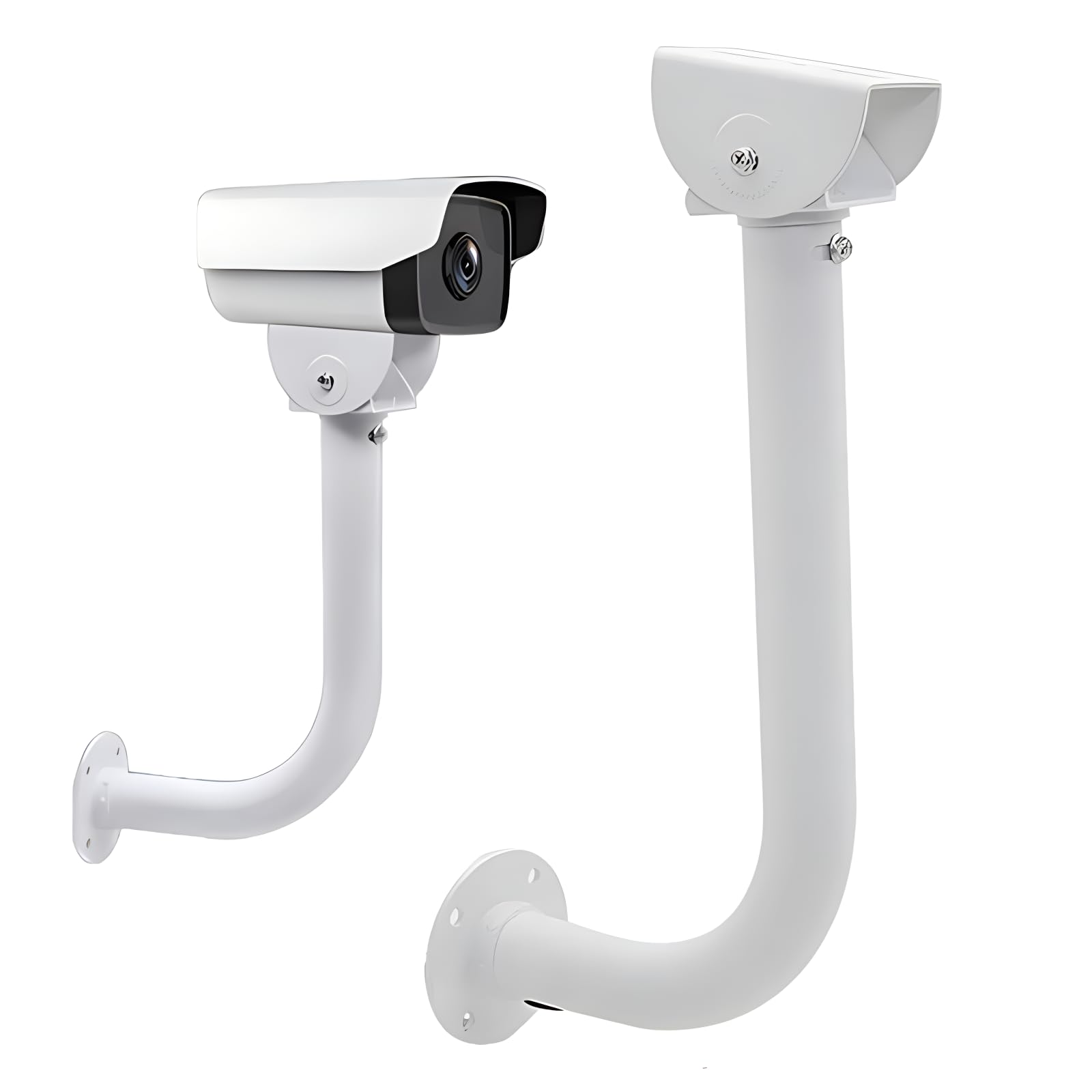 UQISOVI Security Camera Mount Bracket, Aluminum Alloy Outdoor Bounding Wall Bullet Camera Mount Universal Camera Wall Mounting Bracket/IP Camera for CCTV Security Camera, L Type (15.7inch)