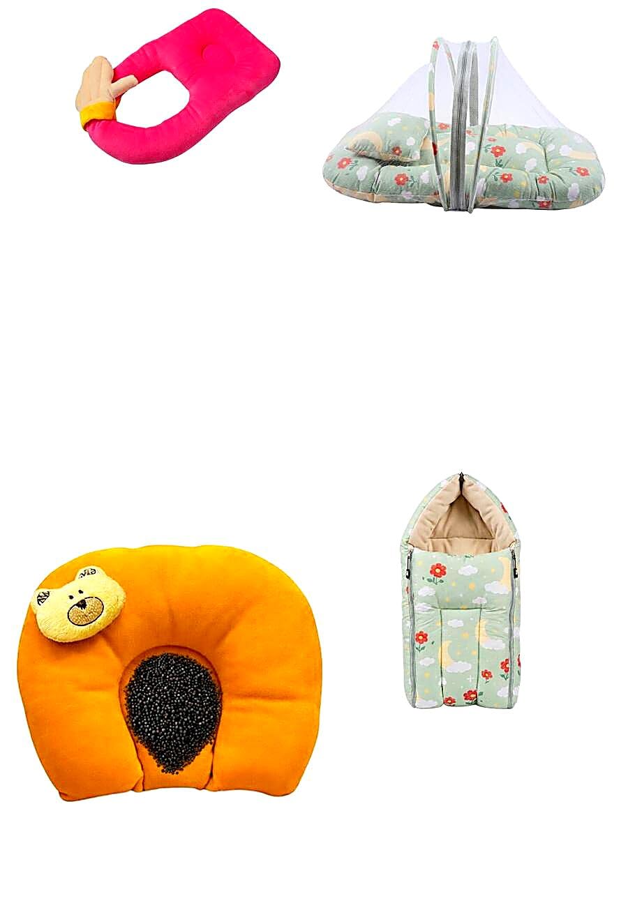 Complete Baby Bedding Set with Hugging Pillow, Foldable Mosquito Net, Mustard Seed Pillow & Sleeping Bag | Soft Cotton Newborn Baby Essentials for Home, Crib & Travel-image-47