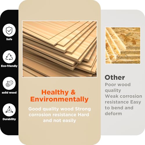 2" Slats Wood Blinds for Indoor Windows: Solid Wooden Blackout Blinds & Shades,Black Out Privacy Horizontal Blinds for Home Bedroom Bathroom Living Room Windows and Doors 71.5" WX60 H Black by YuUniqex - Image 8