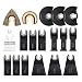 Powerextra 19 Metal Wood Oscillating Multitool Saw Blades Compatible with Porter Cable Black & Decker Bosch Craftsman Ridgid Ryobi Makita Milwaukee Dewalt Rockwell