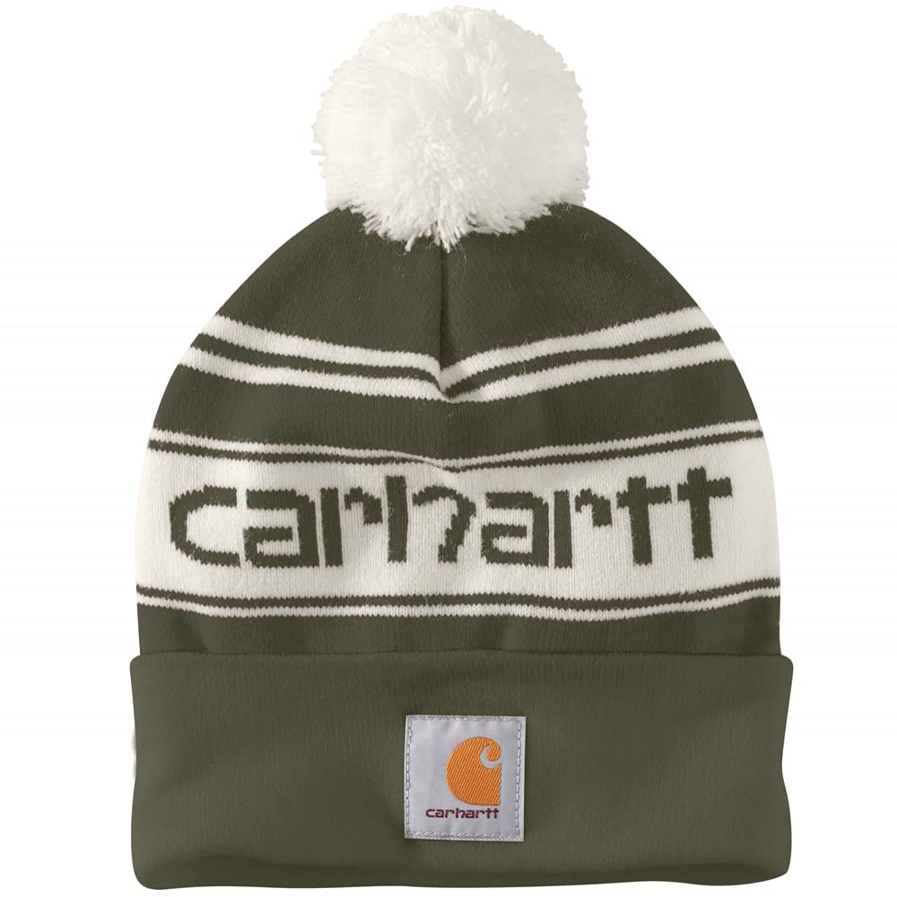 Carharttmens Knit Pom-pom Cuffed Logo Beanie Beanie Hat