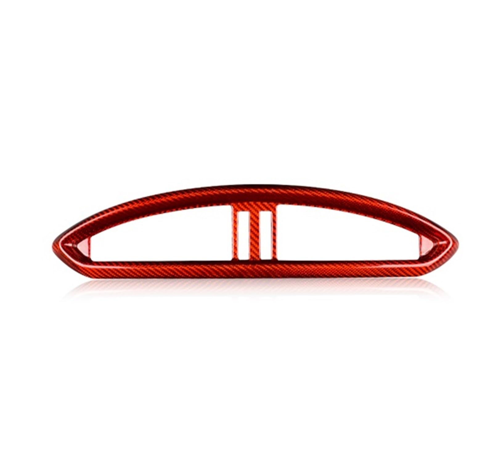 Car Trim Interior for Subaru for BRZ 2013-2020 Hard Carbon Fiber Accessories Interior Trim Car Central Control Decoration Cover Sticker Interior Mouldings(Red Central Vent)
