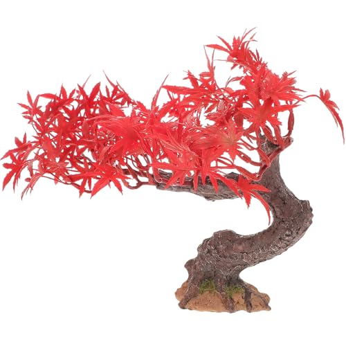 Mobestech 家居用ミニ紅葉の人工観葉植物 卓上フェイクツリー 微景観オーナメント サンドテーブル模型用装飾 静寂な雰囲気を演出する精巧な