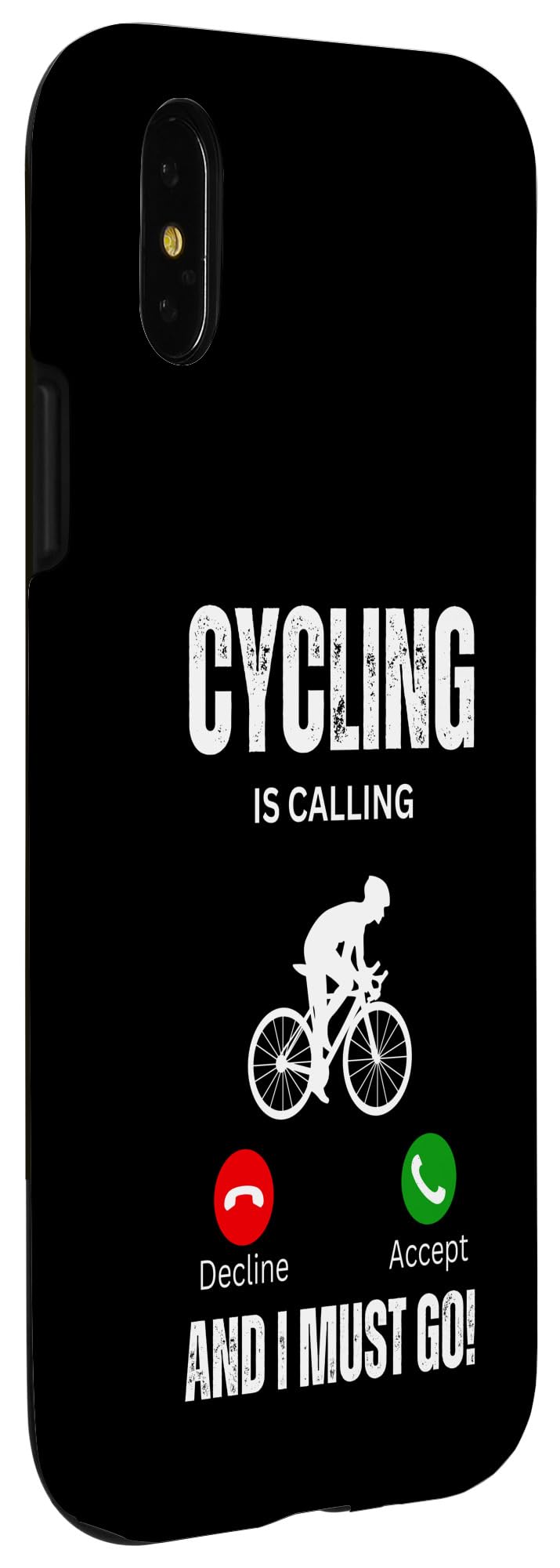 iPhone X/XS cycling is calling and i must go Case - Image 3