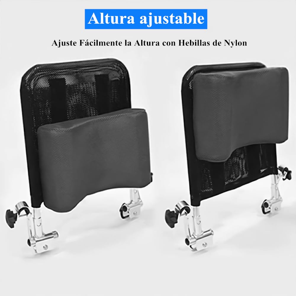 Respaldo del Reposacabezas De La Silla De Ruedas,Soporte para La Cabeza Cómodo Asiento Almohada Acolchada Ajustable para Adultos Accesorios para Sillas De Ruedas Universales