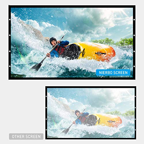 Écran de projection avec support 120" 4K 16:9 toile repassable double face haute densité - 3