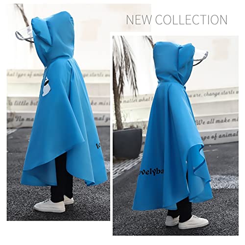 XJHKG Poncho de chuva infantil impermeável, capa de chuva infantil para meninas meninos, capa de chu