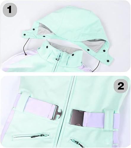 Miniatura 5 de SJYDQ - Overol grueso para mujer, overol de esquí para exteriores, snowboard y esquí (color D, talla L)