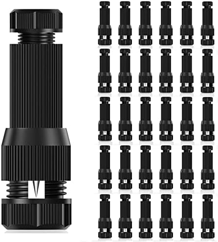 iCreating 30Pack Low Voltage Wire Connector AC 12V, Landscape Lighting Connectors Waterproof for 12/2 14/2 Gauge Low Voltage Wire Connectors for Outdoor Path Lights Spotlights In-Ground Lights