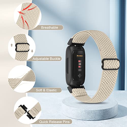 Enkic 3 Pack Elastic Strap Compatible with Fitbit Inspire/Fitbit Ace - Image 2