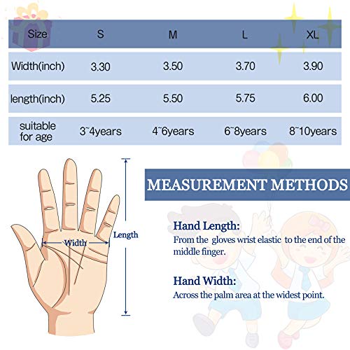 Cevapro Ski Gloves, Waterproof Snowboard Gloves Winter Warm Gloves Insulated Thermal Gloves for Skiing Skating Snowboarding Shoveling Under -30℉ (Kids Black, Kids L (8-10 Years Old)) - Thumbnail 5