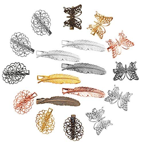 AOPRIE 18pcs Delicate Hair Clip Leaf Hairpins Barrettes Flower Butterfly Headwear for Women