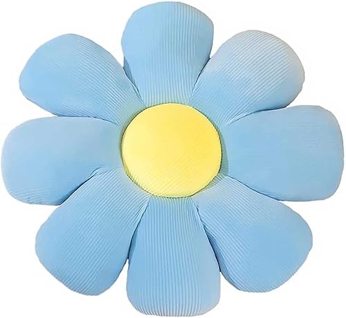 Miniatura 8 de Cojín de suelo con forma de flor de margarita, cojín sedentario de tatami para auto, cojín para silla de oficina, 15.7 pulgadas, color rosa