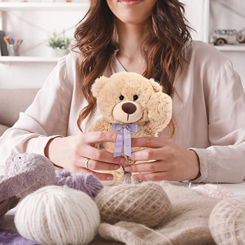 Benben Teddy Bear Stuffed Animals, 10 Inch Small Teddy Bear Bulk, 2 Pack Baby Bear Plush Toy For Baby Shower Decoration, Gift For Boys Girls, Girlfriend, Birthday #TOP4
