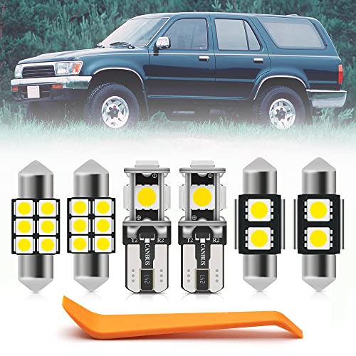 Kit de 9 luces LED interiores blancas para Toyota 4Runner 1990-95 miniatura 1