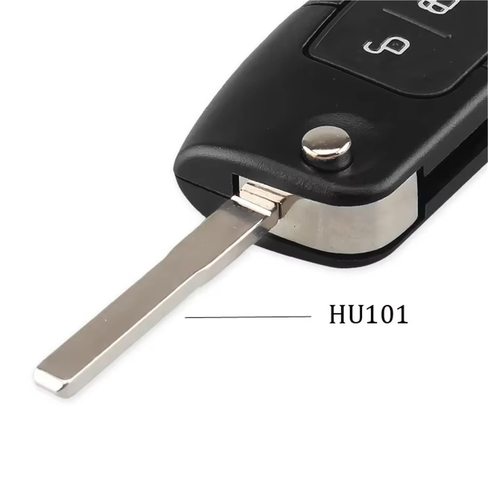 Carcasa Llave Coche Para Ford Para S-Max Para Galaxy 2006–2010 3 Botones Carcasa De Mando A Distancia Coche