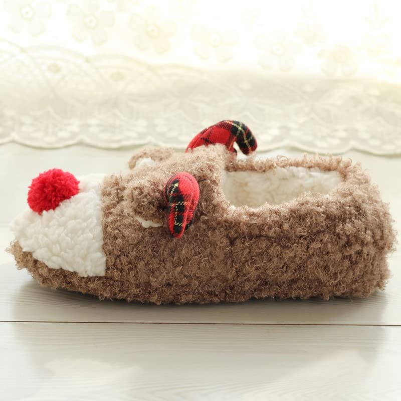 Weihnachts Hausschuhe Mit Socken - Flauschige Plüsch-Pantoffeln Für Damen & Herren