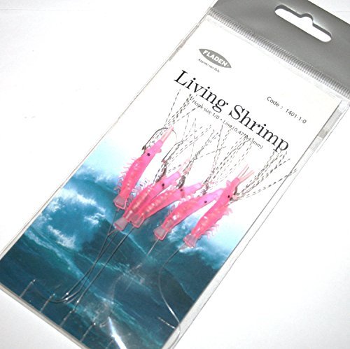 Fladen 17-1401-1/0 Living Shrimp Rig Lure 5 Hook Size 1/0 Pack of 5 by FLADEN