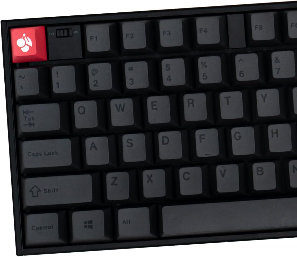 PBT Gray Keycaps Set Cherry Profile Retro Dye-Sub Keycaps 130 Keys Custom Minimalist Key caps for 60% 65% 70% 75% Cherry Gateron MX Switches Mechanical Keyboards
