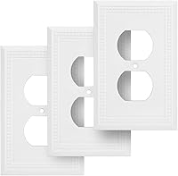 Vista 63 de Sunken Pearls - placa decorativa de pared, placa decorativa de pared, tapa de salida de la placa del interruptor, aleación de zinc sólida y duradera