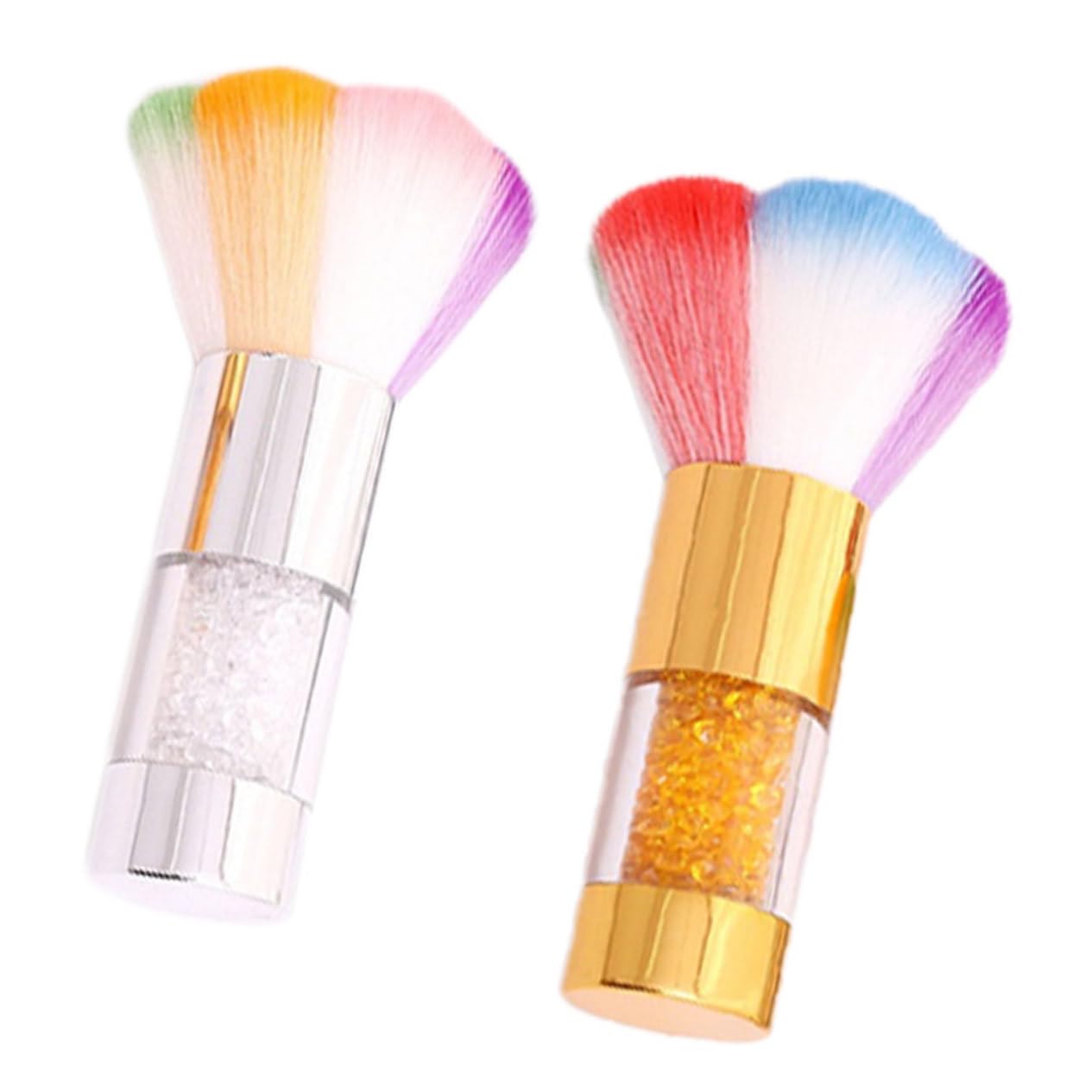 FRCOLOR 6stücke Tragbare Multifunktions-make-up-pinsel Für Damen Kosmetikpinsel Für Blush Und Puder Silber Mit Weichen Borsten Für Gleichmäßiges Finish