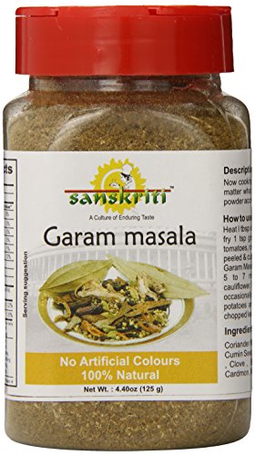 Sanskriti Artisan Pure & Natural Spices Garam Masala Blend, 4.4 Ounce