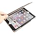 I4UCase Apple iPad 9.7 Inch 2017/2018 (5th/6th Generation) Case - Soft Leather Stand Folio Case Cover for iPad 9.7 Inch, with Multiple Viewing Angles, Auto Sleep/Wake, Document Pocket (Black/Brown)