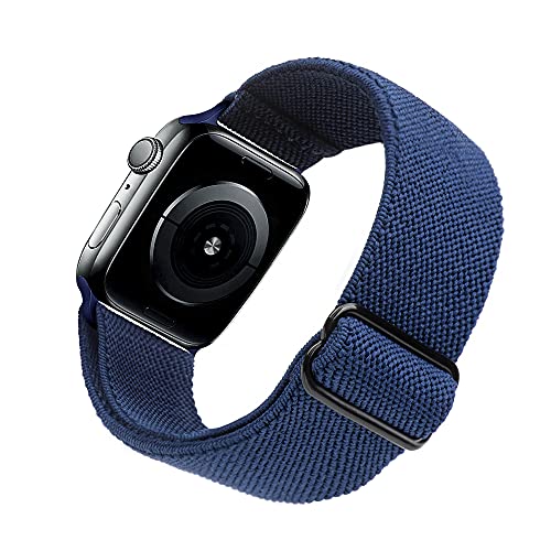 Image of Arae Stretchy WatchBand Compatible for Apple Watch Band 49 /45 /44 /42 /41 /40mm /38mm Comfortable Adjustable Sport Band for iWatch Series 10 9 8 7 6 5 4 SE 3 2 1 Women Men