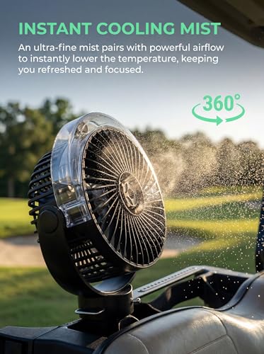 2-Pack Magnetic Misting Fan