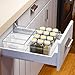 Stackable 6 Pack Snack Organizer for Pantry Shelf,Clear Pantry Organizers and Storage Bins for Fridge,Office,Cupboard,Plastic Pantry Snack Organizer For Breast Milk,Tea Bag,Food Storage Containers