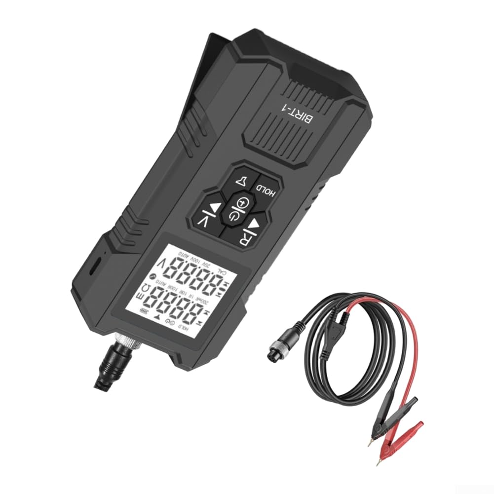 Testeur de batterie avec port de charge Type-C compact (noir)
