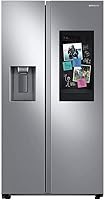 Samsung RS27T5561SR 26.7 Cu. Ft. Side-by-Side Refrigerator with 21.5" Family Hub Touch Screen - Smart Kitchen Hub