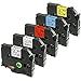 Produktbild 5x Schriftband/Etikettenband (äquivalent zu Brother TZe131/ TZe231/ TZe431/ TZe531/ TZe-631), 12mm x 8m, geeignet für Brother P-Touch H105WB D400 H100LB D400VP uvm.