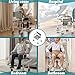Littneo Bedside Commode with Wheels, Shower Wheelchair with 300 LBS Weight Capacity, Portable Toilet with Bucket for Elderly and Disabled