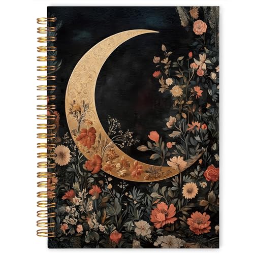 Carnet à spirales croissant de lune de qualité pour vos écrits
