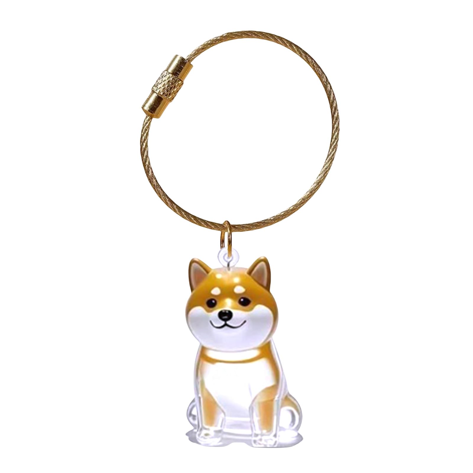 Kalttoy Shiba Inu Pet Memorial Keychain Dog Hair Box For Preserving Dog Hair Or Cremation Ashes In Durability Box Keyring Pet Keychain