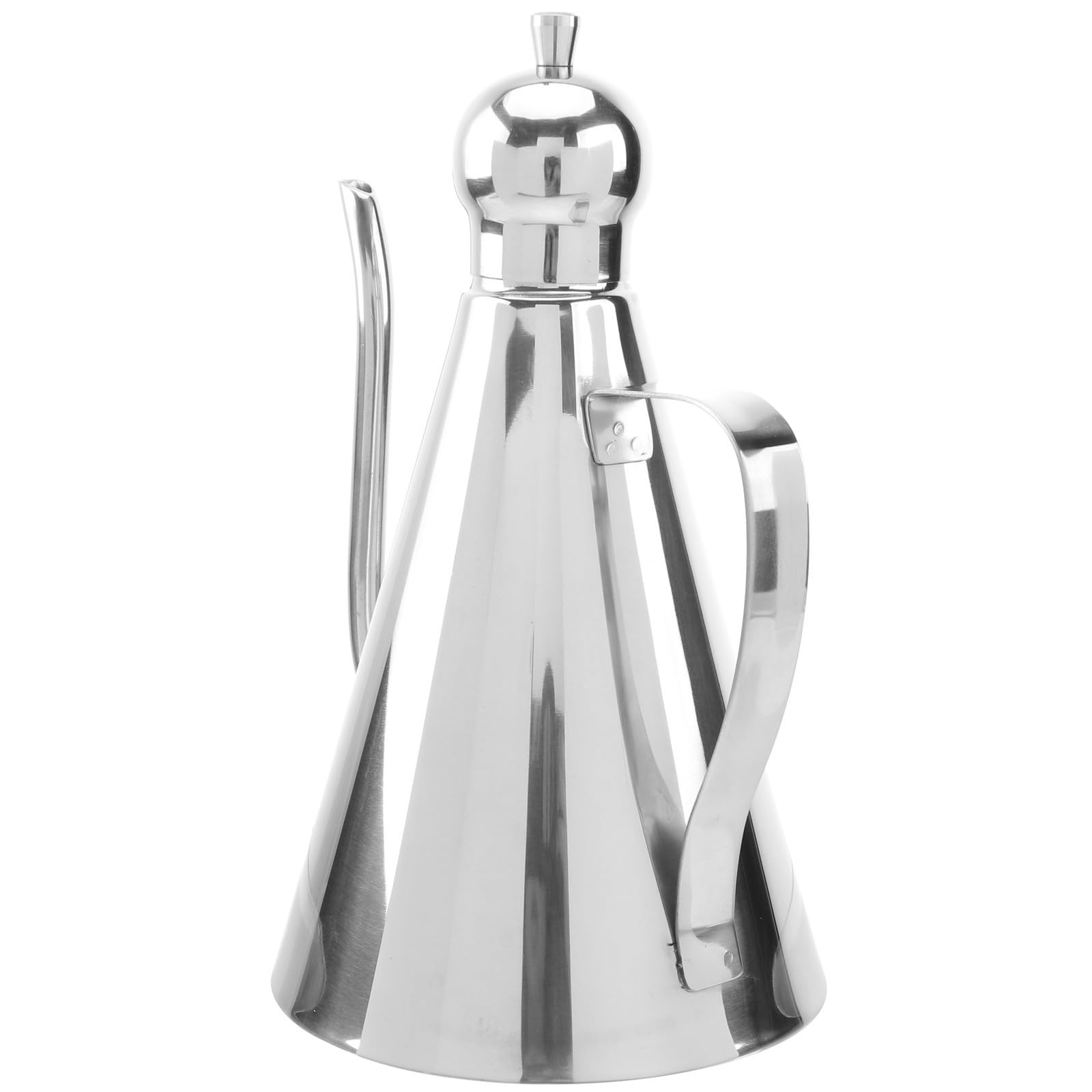 OUNONA Dispensador de Aceite de Acero Inoxidable 304 de 1l, Botella para Aceite Boquilla Antigoteo y Diseño a Prueba de Fugas para Uso en Casa y Restaurante