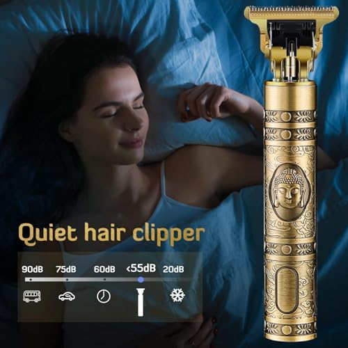 Image of Nooa Buddha Style metal Trimmer for Men Beard, Professional Hair Clipper, All in One Full Body Trimmers Man, Mens Body Grooming Trimmer & Shaver