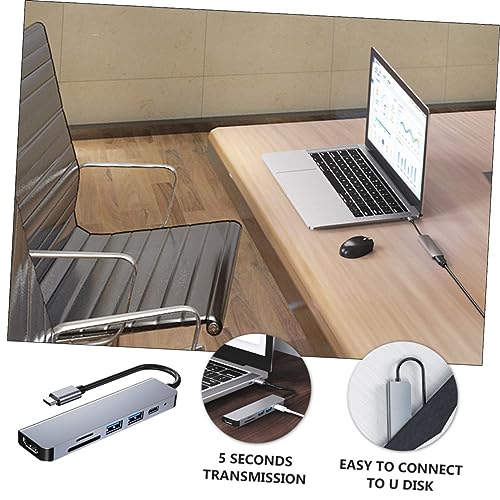 Adaptador concentrador USB multifuncional con carga rápida para conectar la televisión 3