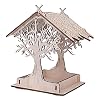 iplusmile Vogel Accessoire 1 st Outdoor Opknoping Type Vogelvoer Dispenser Houten Opknoping Vogelvoer Feeder