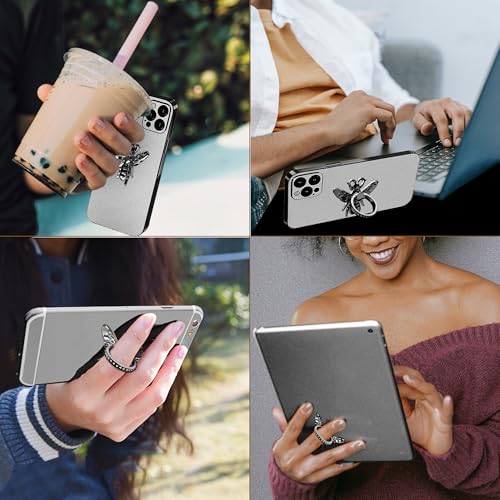 Anneau de support pour téléphone TACOMEGE en cristal compatible iPhone Android - 6