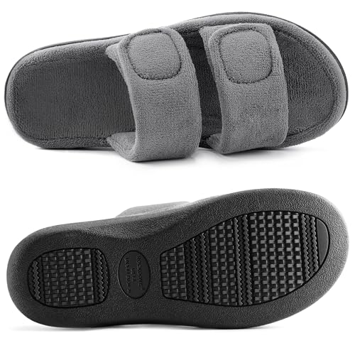 RockDove Women's Dual-Strap Adjustable Slipper with Arch Support4