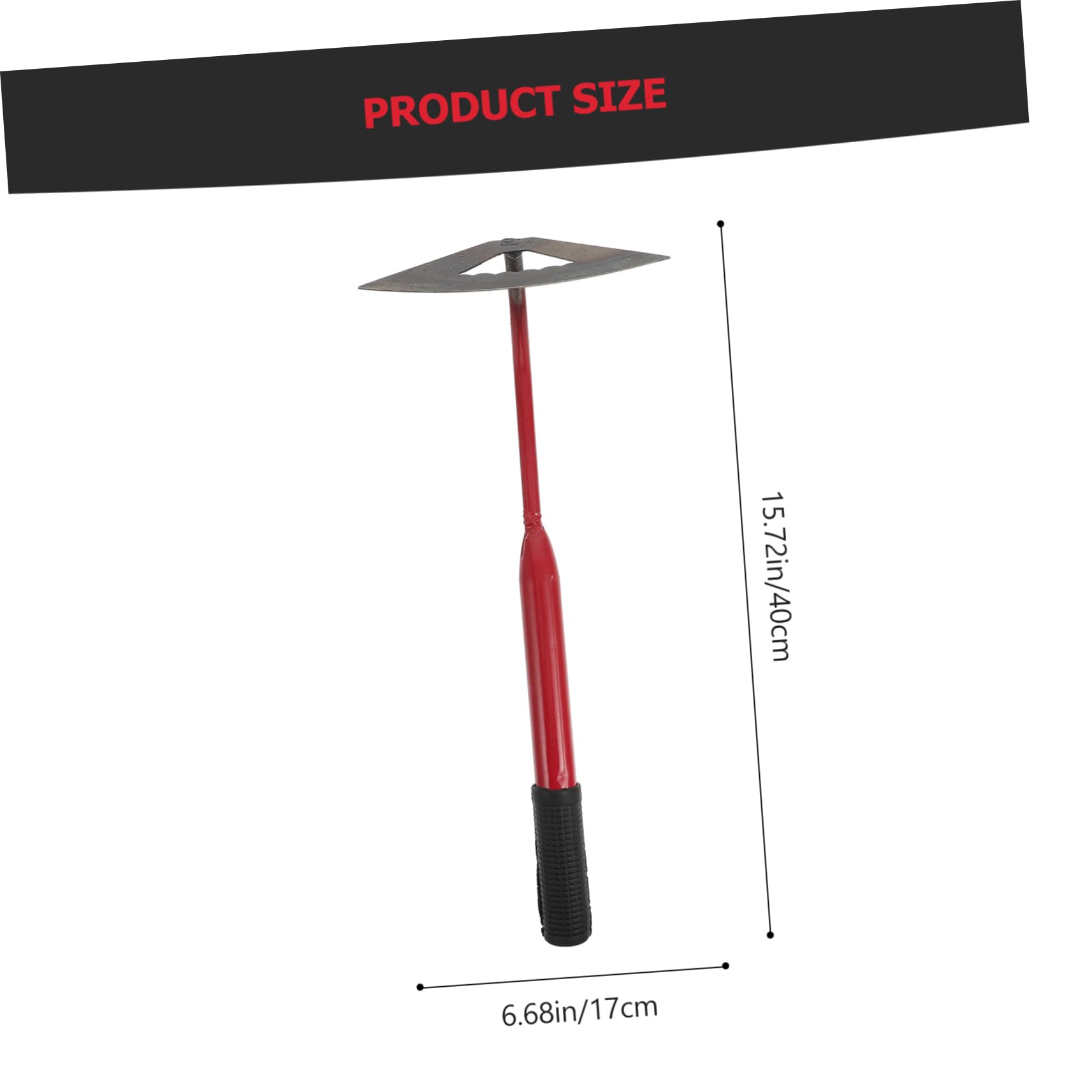 Gogogmee Durable Garden Hand Digger Manual Weeding Tool for Soil Loosening and Removal Hollow Hoe with Non Slip Grip for Efficient Gardening