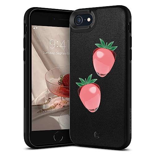 Image of [CYRILL] by Spigen Cyril iPhone SE 3 (2022) iPhone SE 2020 Case, 3rd Generation 2022, iPhone SE2 2nd Generation iPhone7 Case, iPhone 8 Case, Leather TPU Case, Durable, Lightweight, Shockproof, Camera