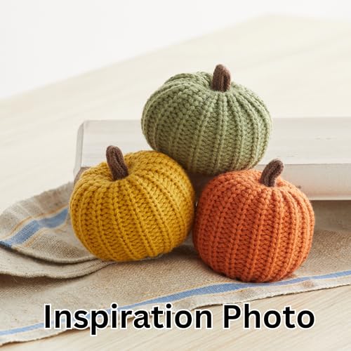Image of Set of 12 Small 3 inch Knit Pumpkins (Small Knit Assorted 12)