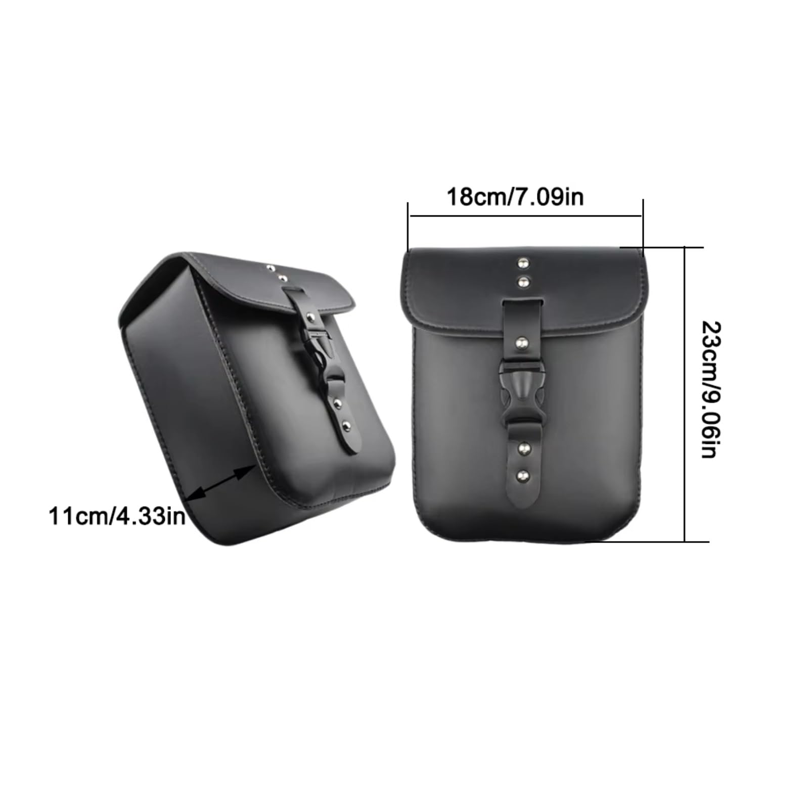 Borse Laterali Per Moto Universali Borsa Attrezzi Laterale In PU Sella Bagagli Kit Stoccaggio Ciclismo Sostituzione Accessori Parti Nere Sacche Moto