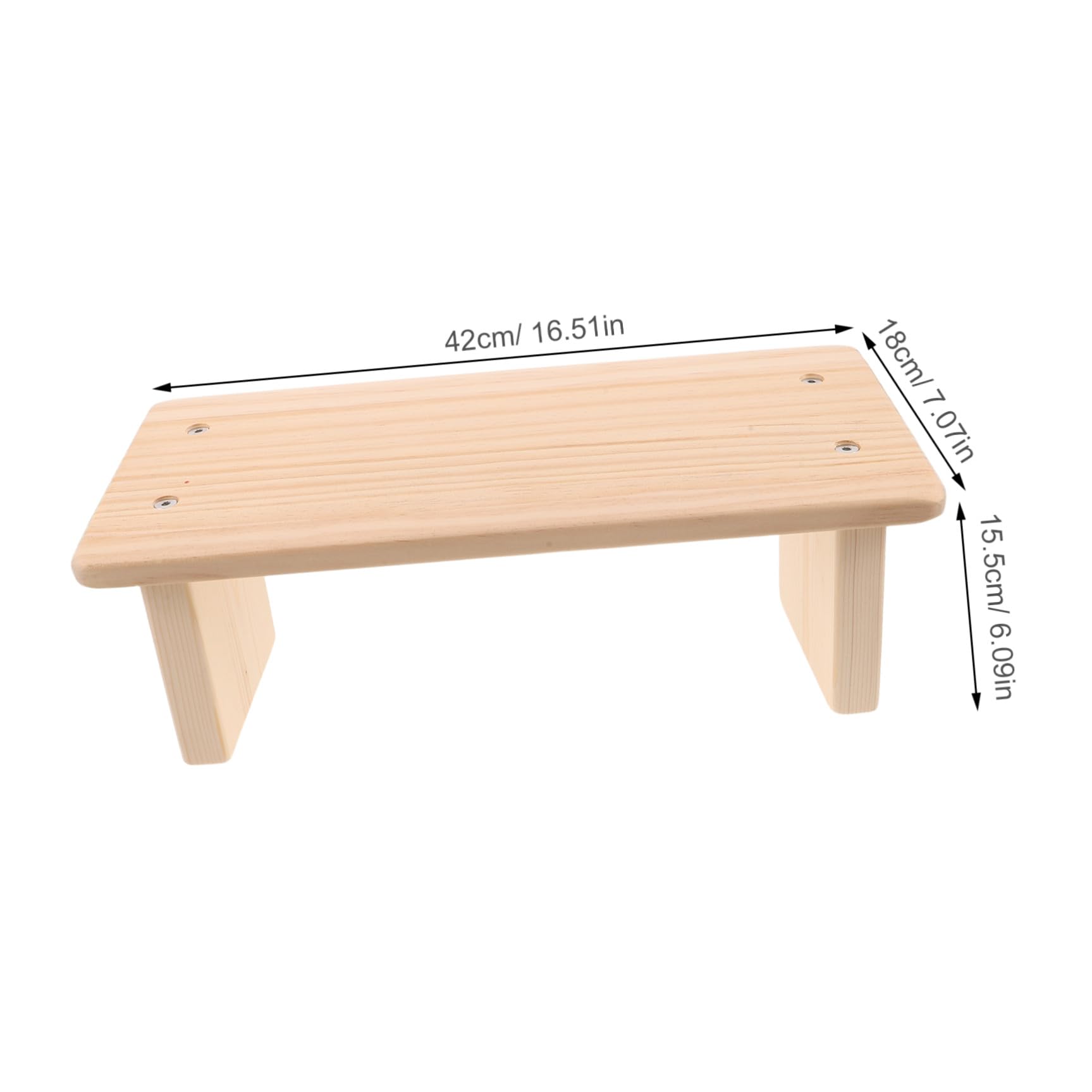 DECHOUS Holz Meditationsbank Beige Tragbar für Hausandacht und Kirche